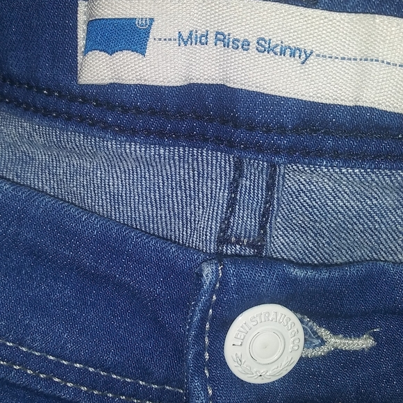 Levi's Mid rise skinny capri sz 16 w33 - Picture 2 of 13